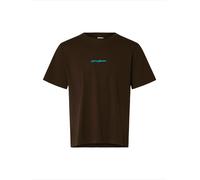SELECTED Camiseta 'SLHElias' arena / azul claro / marrón oscuro / blanco XL EUR