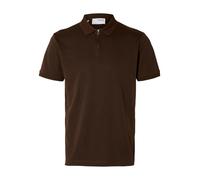 SELECTED Camiseta 'SLHFave' chocolate M chocolate