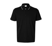 SELECTED Camiseta 'SLHFave' negro / blanco XXL negro / blanco
