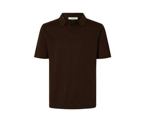 SELECTED Camiseta 'SLHMattis' marrón oscuro XL EUR