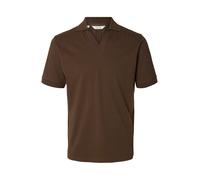 SELECTED Camiseta 'SLHMILAN' marrón oscuro XXL marrón oscuro
