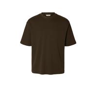 SELECTED Camiseta 'SLHOscar' marrón S marrón