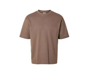 SELECTED Camiseta 'SLHOscar' marrón XXL marrón