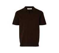 SELECTED Camiseta 'SLHTeller' marrón oscuro S marrón oscuro