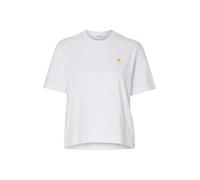 SELECTED Camiseta 'SLWELLA' amarillo / verde / blanco XXL EUR
