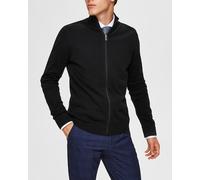 Selected Chaqueta de punto de hombre con cremallera. Negro XL