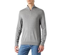 Selected Chaqueta Slhberg con Media Cremallera para Hombre, Medio Gris Melange, S