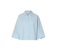 SELECTED Blusa 'SLFEster' azul claro / blanco L azul claro / blanco