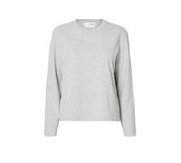 SELECTED FEMME Camiseta de manga larga SLFESSENTIAL gris claro | L