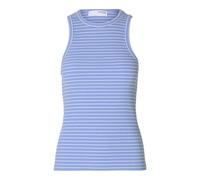 SELECTED FEMME Camiseta de Tirantes para Mujer a Rayas, Aciano Azul, M