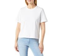 SELECTED FEMME Camiseta Femenina Boxy, Blanco Brillante, S