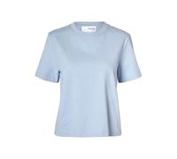 SELECTED FEMME Camiseta Femenina Boxy, Color Azul., XS