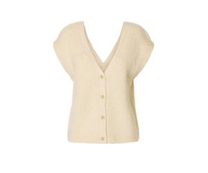 SELECTED FEMME Gilet SLFGABELLA crema | L
