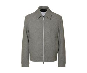 SELECTED FEMME Hombre Slhphilip Lano JKT Noos, Grey Melange, M, Gris, M