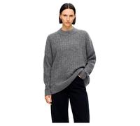 SELECTED FEMME Jersey para Mujer, Corte Holgado, Mezcla de Lana, Color Gris., M