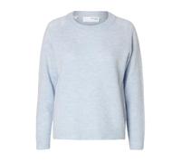 SELECTED FEMME Jersey para Mujer Slflulu LS Knit O-Neck B Noos, Azul Cachemira/Detalle: Mezcla, XS