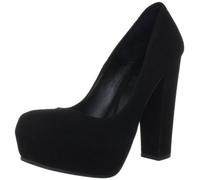 SELECTED FEMME Nana Pump High Heel 16029216 - Zapatos clásicos de Ante para Mujer, Color Negro, Talla 41