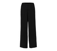 SELECTED FEMME SLFTINNI-Relaxed MW Wide Pant N Noos, Negro, 38W / 32L para Mujer