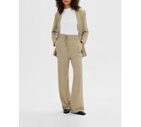 Selected Femme Pantalón de mujer largo cintura alta. Marrón claro 34