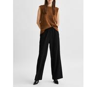 Selected Femme Pantalón de mujer wide leg negro. Negro 38