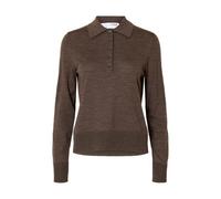 SELECTED FEMME Polo Femenino de Punto 100% Lana Merino, Delicioso, M