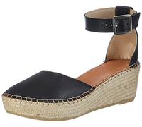 SELECTED FEMME Sfabie Leather Wedge Sandal, Sandalias con Tira de Tobillo Mujer, Negro (Black), 39 EU