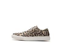 SELECTED FEMME Sfdonna Leopard Sneaker, Zapatillas Mujer, Multicolor (Sand), 37 EU