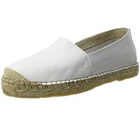 SELECTED FEMME - Sfmarley New Leather Espadrilles, Alpargata Mujer, Blanco (White), 38 EU