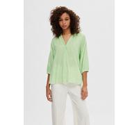 Selected Femme Slfalberta 3/4 Stripe Shirt Noos 38 Blanco