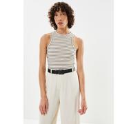 Selected Femme Slfanna O-Neck Striped Tank Top L Beige