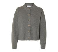 SELECTED FEMME Slfcille LS Knit O-Neck Cardigan Noos, Color Gris., XL