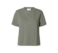 SELECTED FEMME Slfessential SS Boxy tee Noos, Vetiver, L Mujeres
