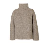 SELECTED FEMME Slfgabriella LS Knit High Neck Noos, Gris, XXL