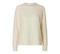 SELECTED FEMME Slflulu LS Knit O-Neck Noos, Blanco Nieve., XL