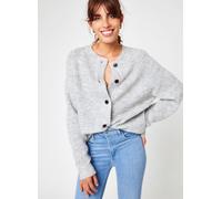 Selected Femme Slflulu Ls Knit Short Cardigan B Noos L Gris