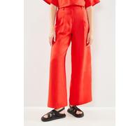 Selected Femme Slflyra Hw Wide Linen Pant B 40 Rojo