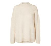 SELECTED FEMME SLFMALINE LS Knit High Neck Noos, Birch/Detalle: Melange, XS