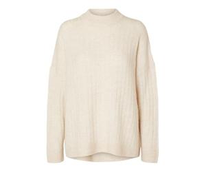 SELECTED FEMME SLFMALINE LS Knit High Neck Noos, Birch/Detalle: Melange, XS