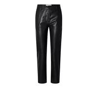SELECTED FEMME Slfmarie MW Noos-Pantalones de Piel, Negro, 40 para Mujer