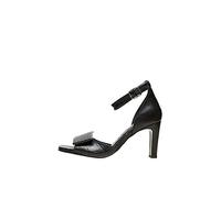 Selected Femme Slfmint Croco High Heel Sandal B, Sandalia Mujer, Negro, 37 EU