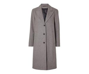 SELECTED FEMME Slfnew Alma Wool Coat Noos Abrigo, Gris Acero/Detalle: Mezcla, 44 Mujeres