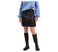 SELECTED FEMME Slfnew Ibi MW Noos-Falda de Piel, Negro, 40 para Mujer