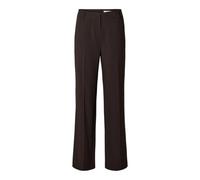 SELECTED FEMME Slfrita MW Wide Pant Mel Noos Pantalón, Gorro de café/Detalle: Mezcla, 36 Mujeres