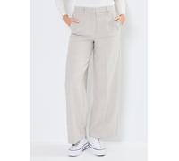 Selected Femme SLFRITA-PAXA HW EXTRA WIDE PANT MEL 34 Gris