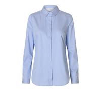 SELECTED FEMME Slfromie LS Striped Fitted Shirt Noos, Blanco Brillante, 36 Mujeres