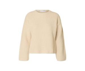 SELECTED FEMME Slfselma Sus LS Knit O-Neck Noos, Abedul, S para Mujer