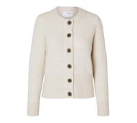 SELECTED FEMME Slfsia RAS LS Knit Cardigan Noos Suéter, Birch/Detalle: Melange, XXL para Mujer