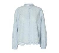 SELECTED FEMME Slftatiana L/S Embr Shirt Noos Blusa de Manga Larga, Color Azul, 36 para Mujer