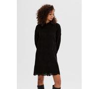 Selected Femme Slftatiana Ls Short Embr Dress Noos 36 Negro