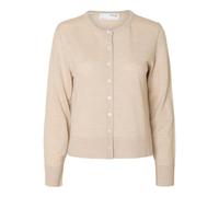SELECTED FEMME Slfthea LS Knit Merino Cardigan Noos, Avena, M para Mujer